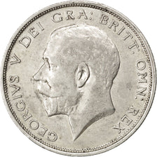 GREAT BRITAIN, 1/2 Crown, 1914, KM #818.1, AU(50-53), Silver, 32.3, 14.05