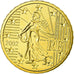 France, 10 Euro Cent, 2002, MS(65-70), Brass, Gadoury:4a, KM:1285