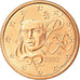 Francia, 5 Euro Cent, 2002, FDC, Acciaio placcato rame, Gadoury:3, KM:1284