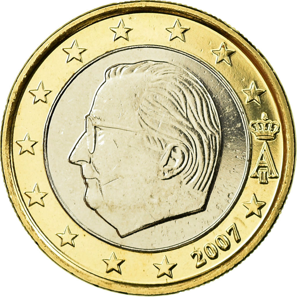 Belgium, Euro, 2007, MS(65-70), Bi-Metallic, KM:245