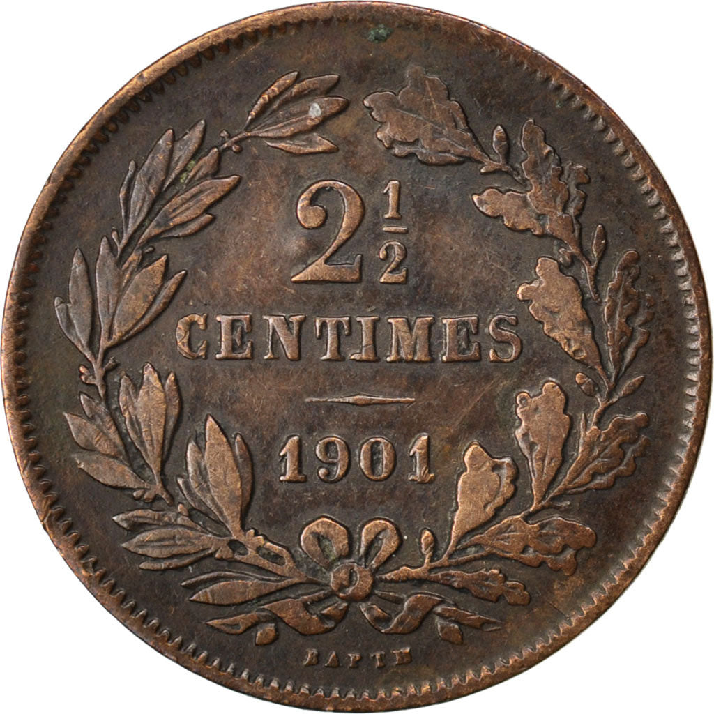 Luxembourg, Adolphe, 2 1/2 Centimes