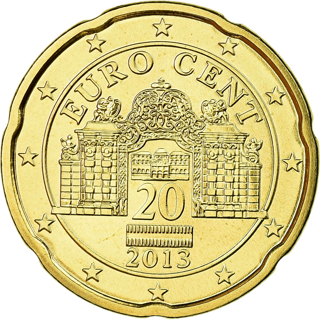 Oostenrijk, 20 Euro Cent, 2013, FDC, Tin, KM:3140