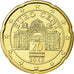 Austria, 20 Euro Cent, 2013, MS(65-70), Mosiądz, KM:3140