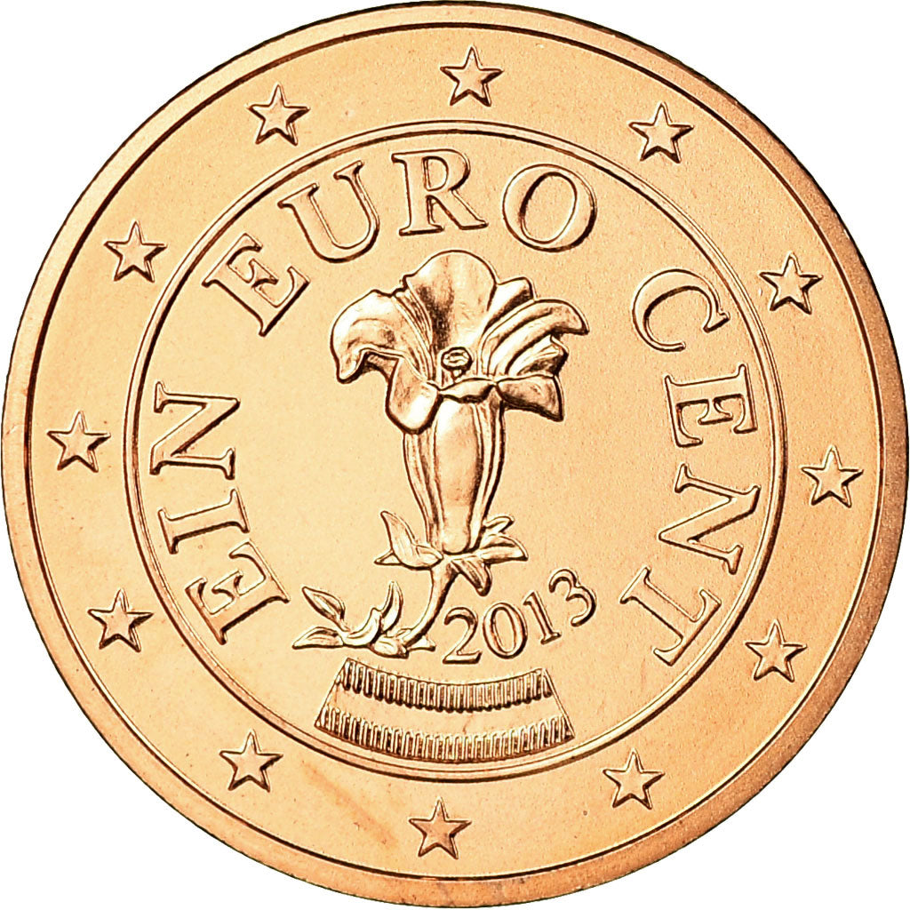 Autriche, Euro Cent, 2013, FDC, Copper Plated Steel, KM:3083