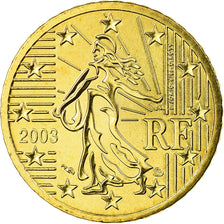 France, 50 Euro Cent, 2003, MS(65-70), Brass, Gadoury:6., KM:1287