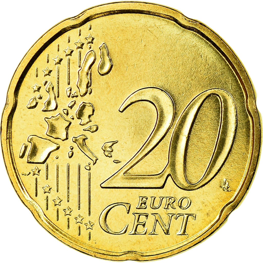 France, 20 Euro Cent, 2003, FDC, Laiton, Gadoury:5., KM:1286