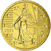França, 10 Euro Cent, 2003, MS(65-70), Latão, Gadoury:4a, KM:1285