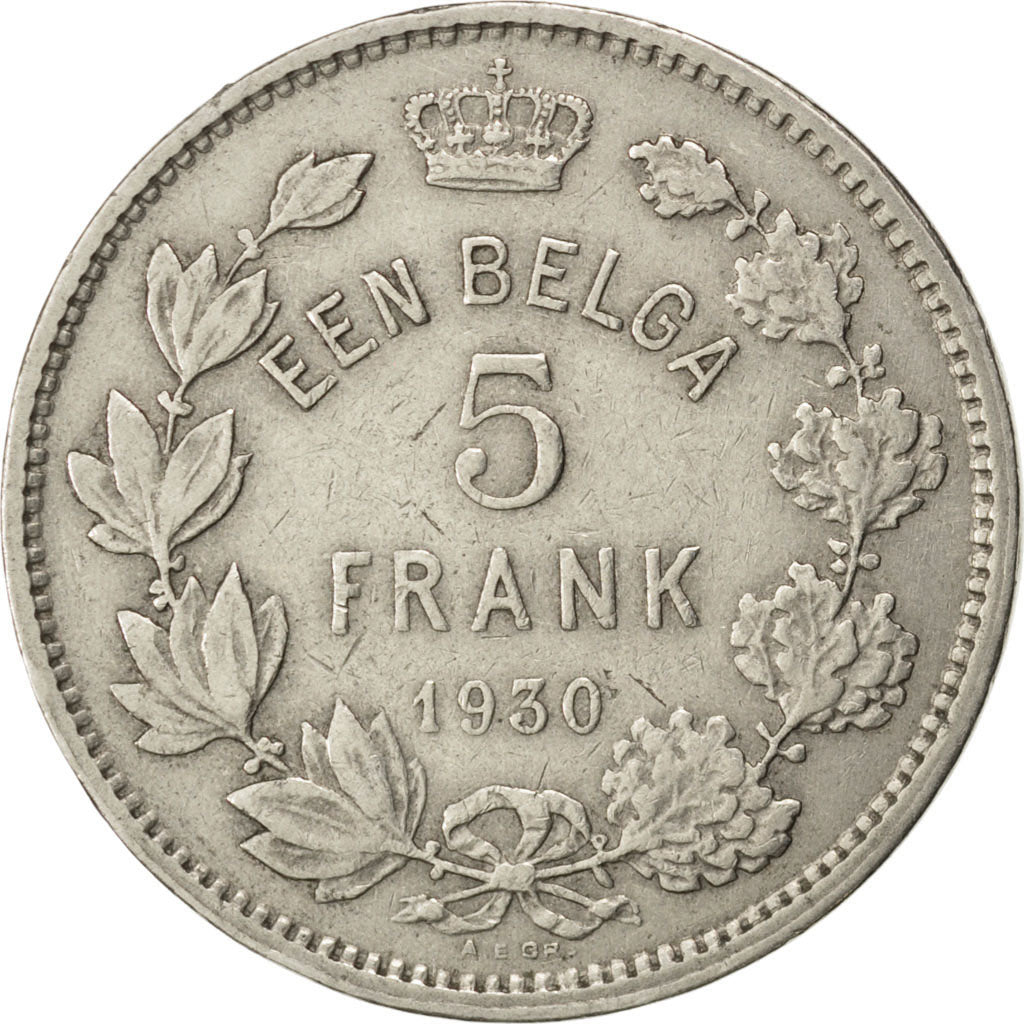 Belgique, Albert Ier, 5 Francs