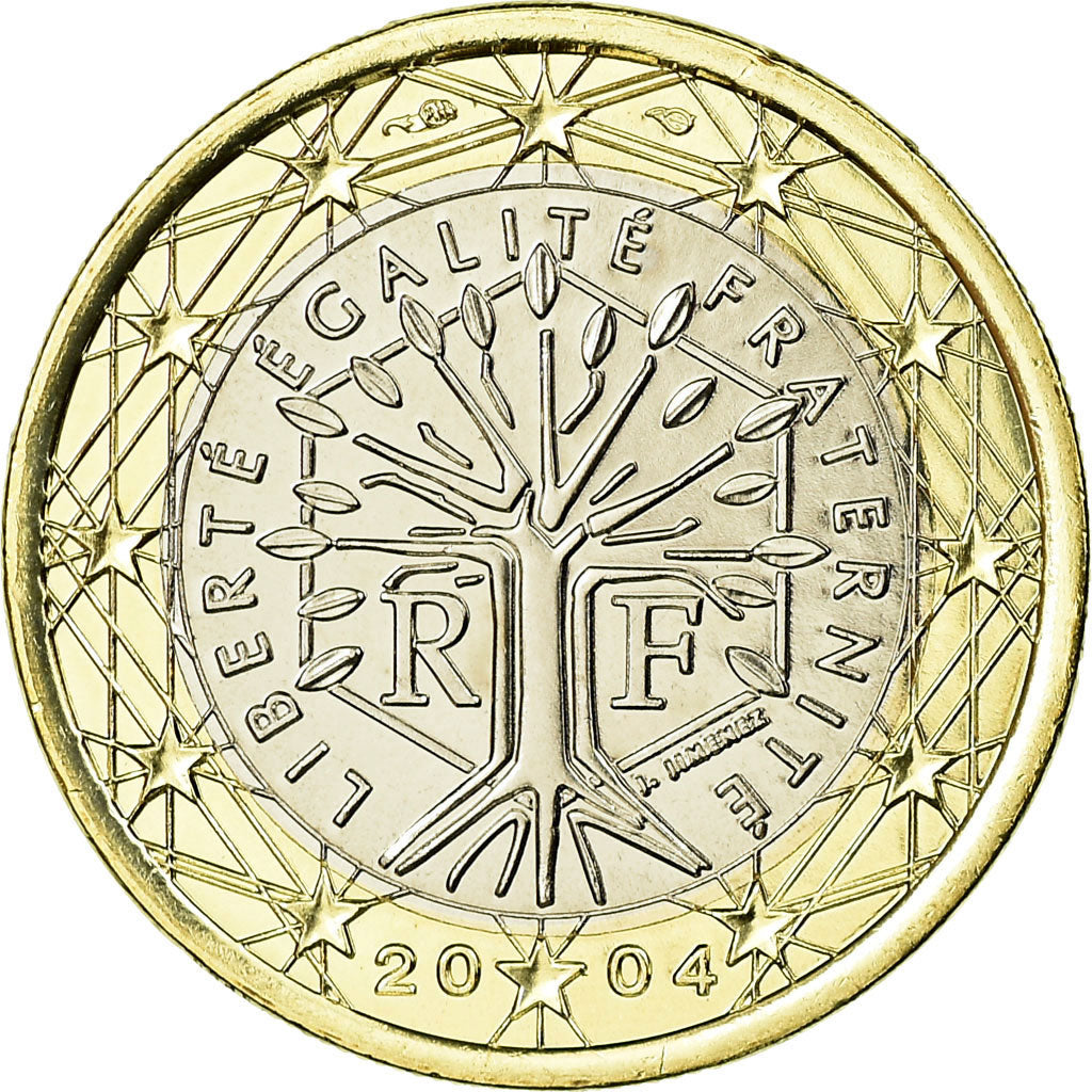 France, Euro, 2004, FDC, Bi-Metallic, Gadoury:7, KM:1288