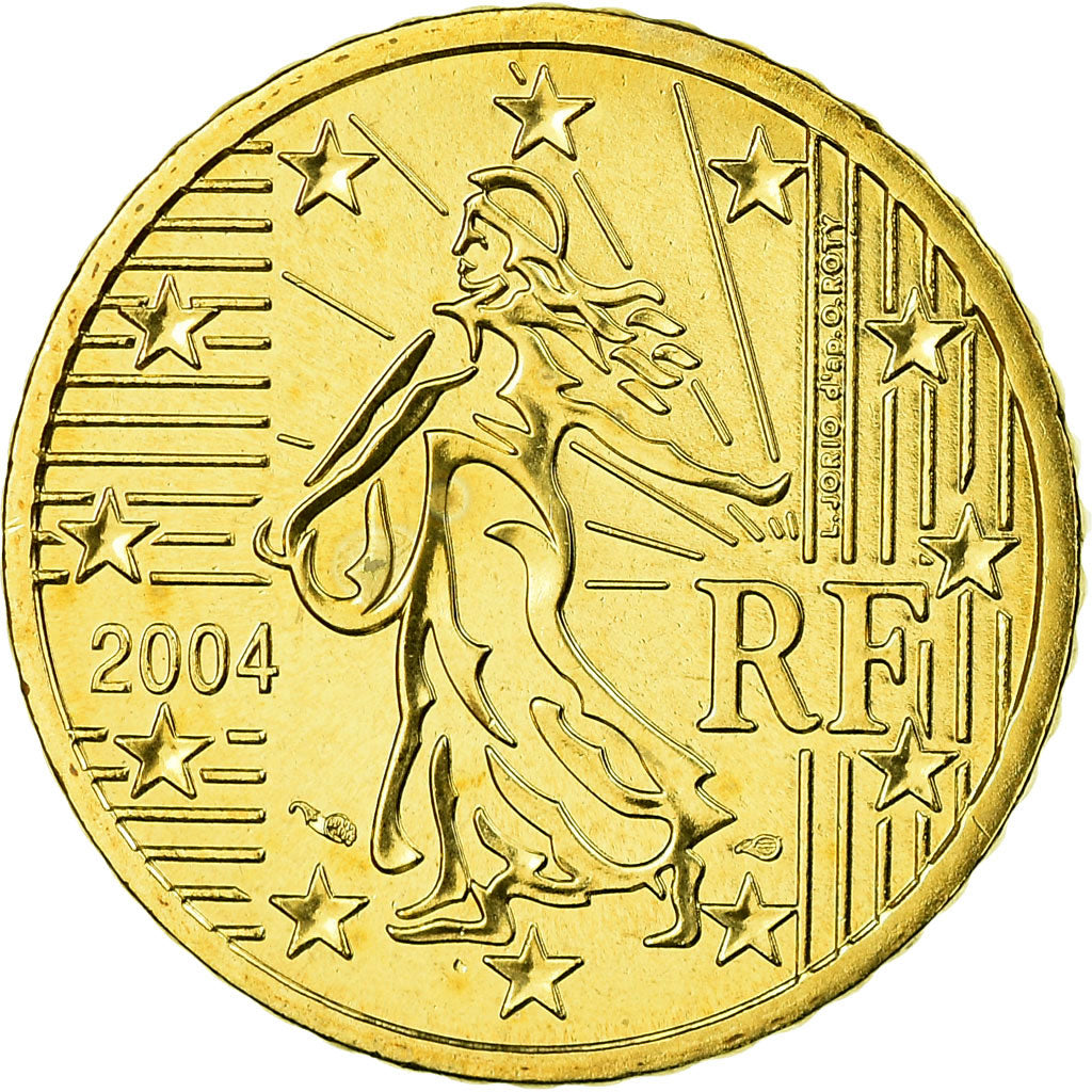 France, 50 Euro Cent, 2004, FDC, Laiton, Gadoury:6., KM:1287