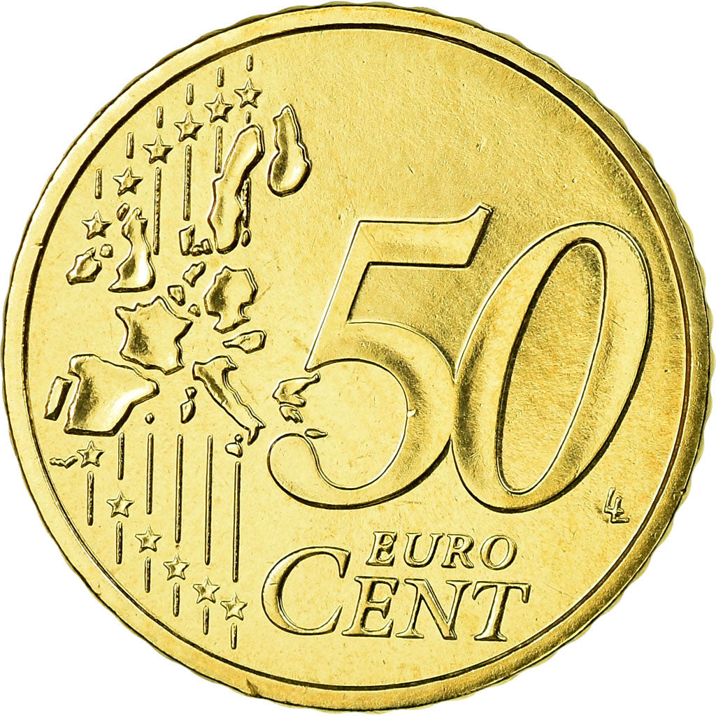 France, 50 Euro Cent, 2004, FDC, Laiton, Gadoury:6., KM:1287