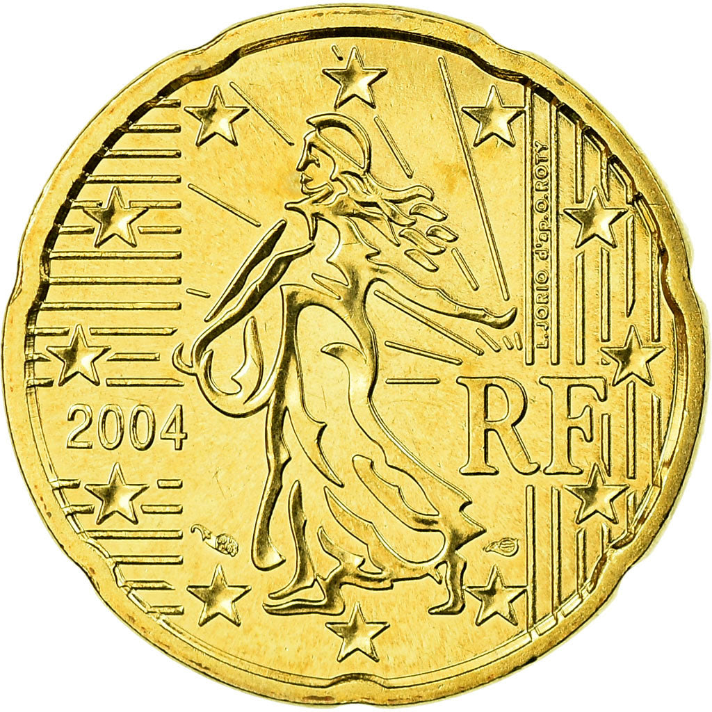 Francia, 20 Euro Cent, 2004, FDC, Ottone, Gadoury:5., KM:1286