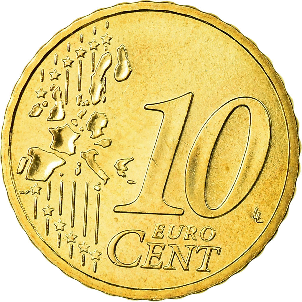 Frankreich, 10 Euro Cent, 2004, STGL, Messing, Gadoury:4a, KM:1285