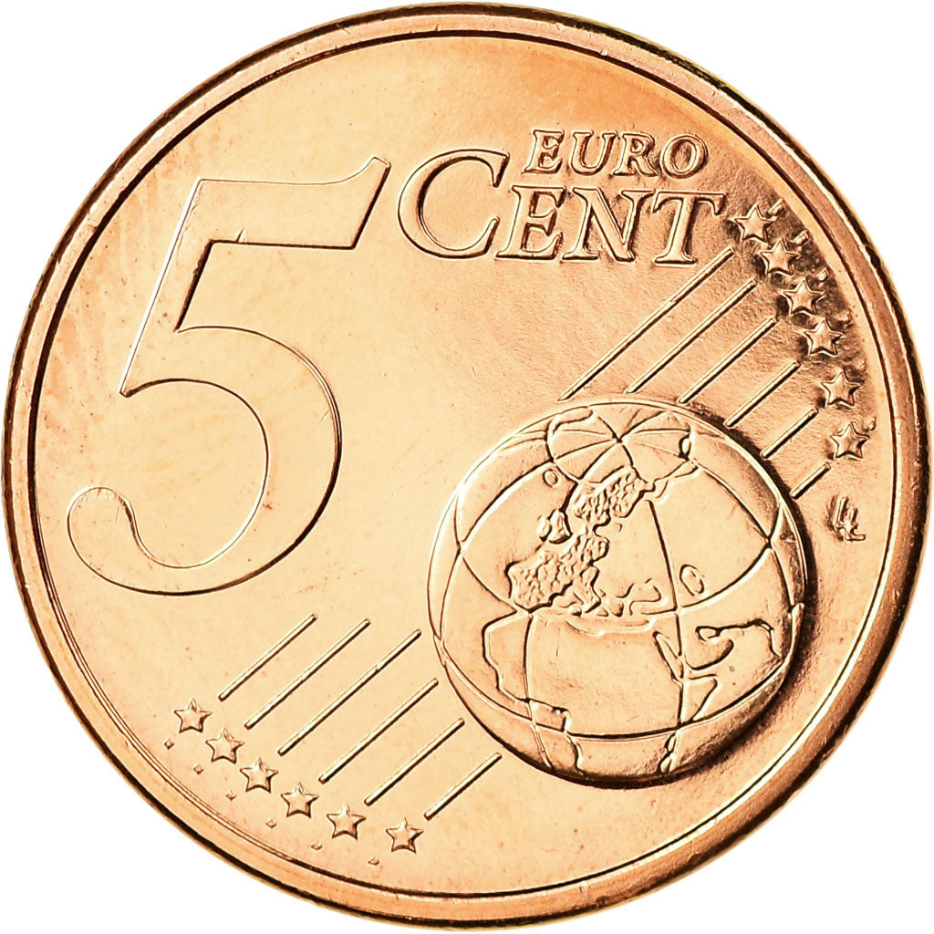 France, 5 Euro Cent, 2004, MS(65-70), Copper Plated Steel, Gadoury:3, KM:1284