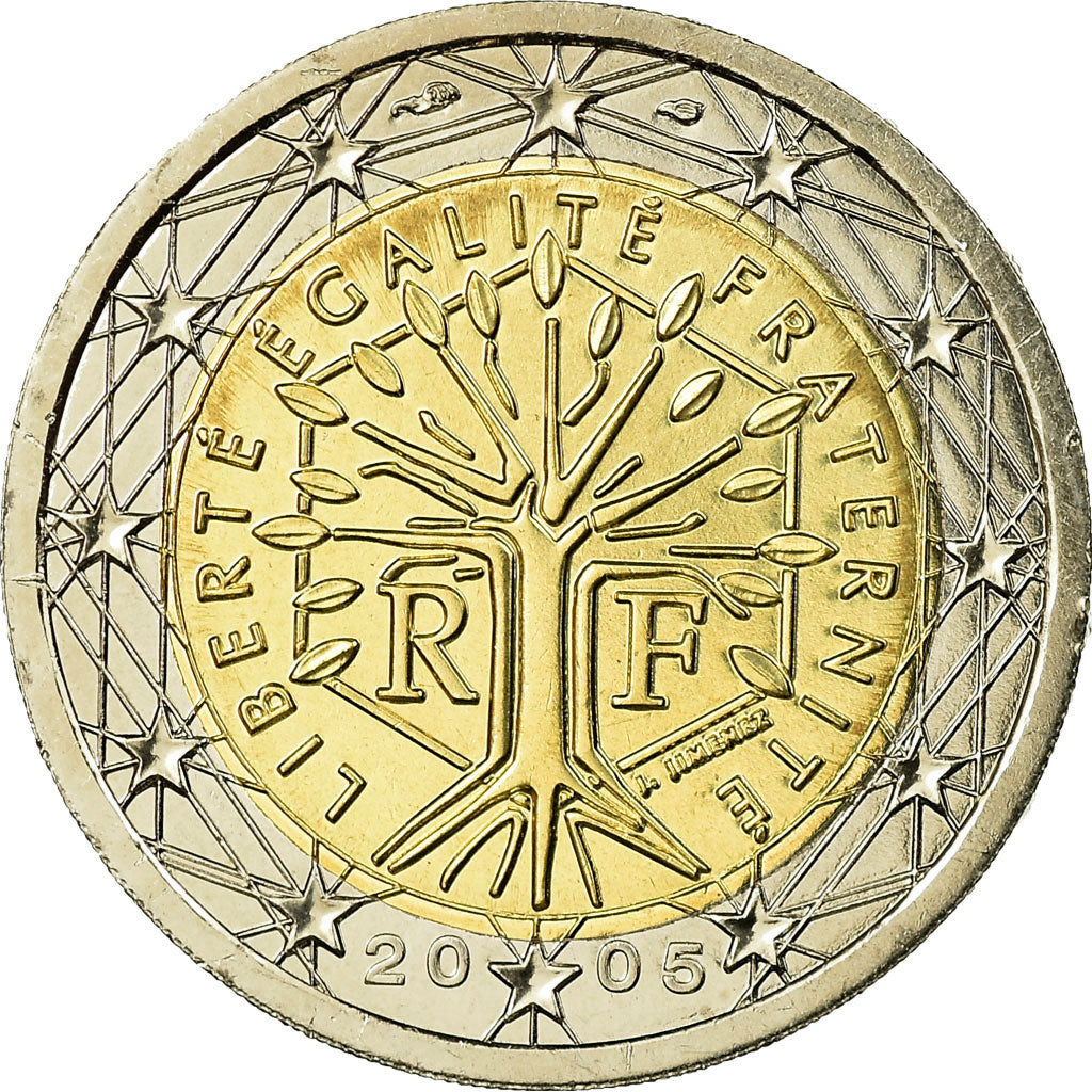 France, 2 Euro, 2005, SPL, Bi-Metallic, Gadoury:8., KM:1289