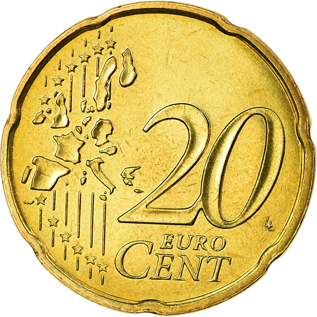France, 20 Euro Cent, 2006, MS(65-70), Brass, Gadoury:5., KM:1286