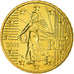 França, 10 Euro Cent, 2006, MS(65-70), Latão, Gadoury:4a, KM:1285