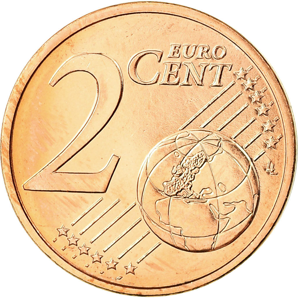 Francja, 2 Euro Cent, 2006, Paris, MS(65-70), Miedź platerowana stalą