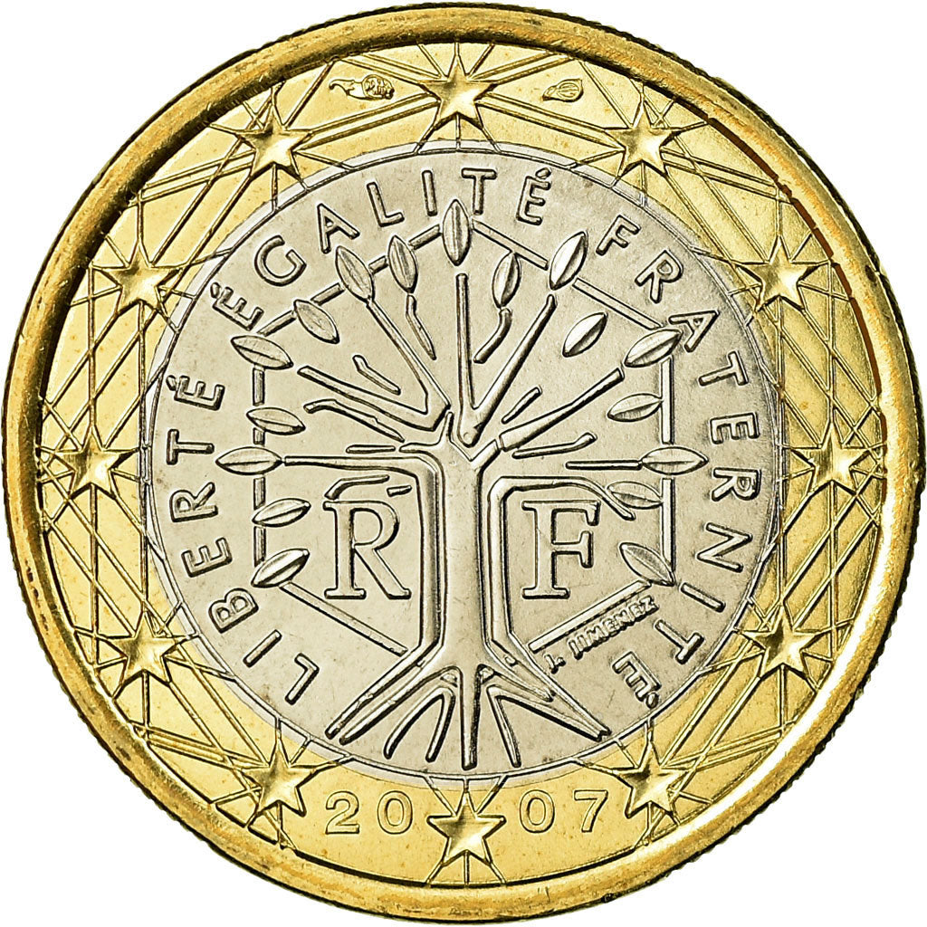 France, Euro, 2007, FDC, Bi-Metallic, Gadoury:7a., KM:1413