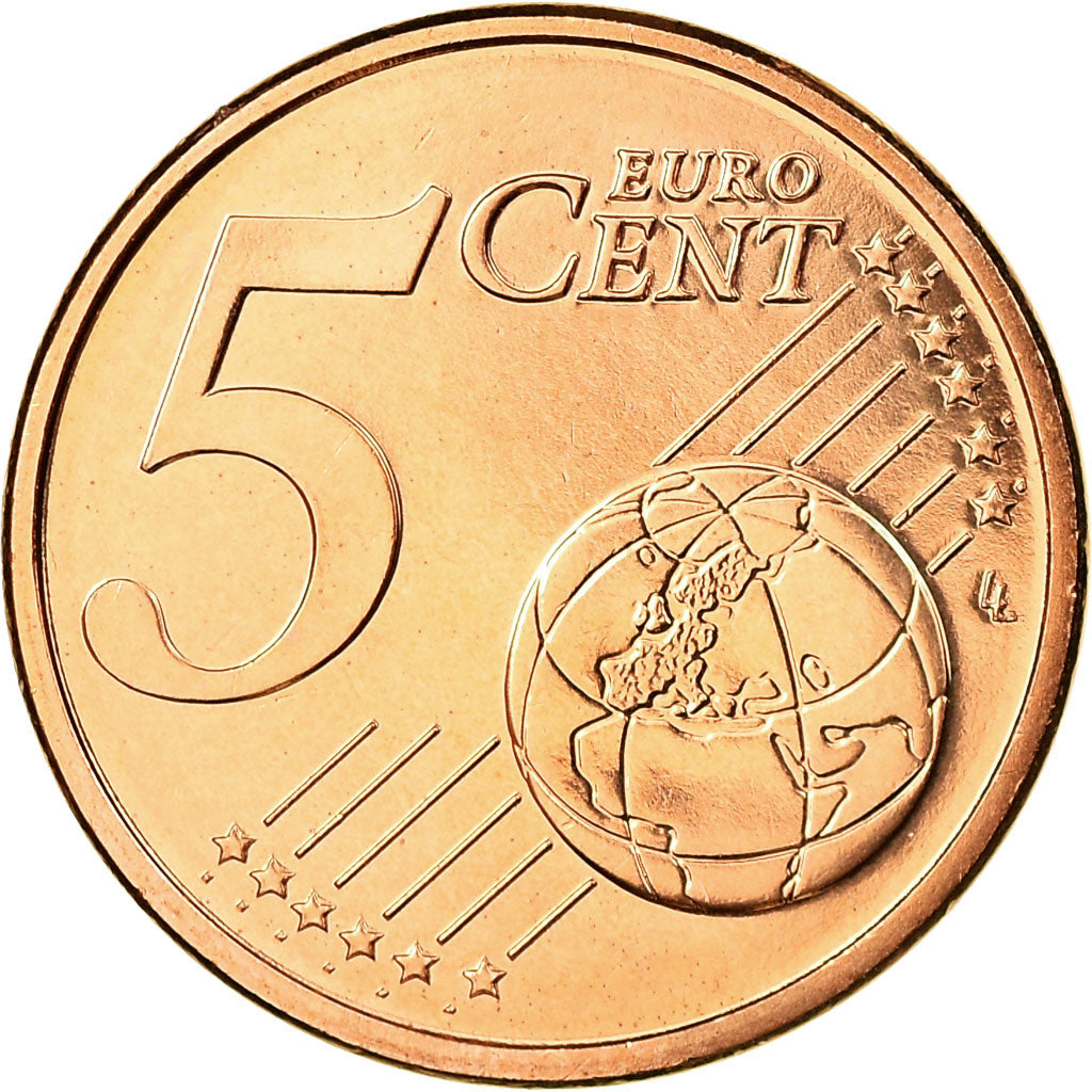 Francia, 5 Euro Cent, 2007, FDC, Acciaio placcato rame, Gadoury:3, KM:1284