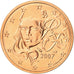 Francia, 2 Euro Cent, 2007, FDC, Cobre chapado en acero, Gadoury:2, KM:1283