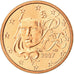France, Euro Cent, 2007, MS(65-70), Copper Plated Steel, Gadoury:1, KM:1282
