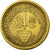 Moneda, Mónaco, Louis II, 50 Centimes, 1924, Poissy, EBC+, Aluminio - bronce