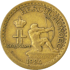 Monnaie, Monaco, Louis II, 50 Centimes, 1924, Poissy, TTB, Aluminum-Bronze