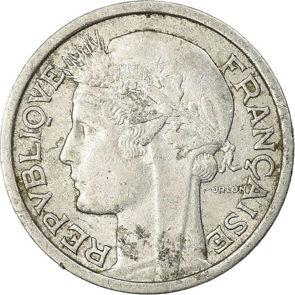 Munten, Frankrijk, Morlon, Franc, 1957, FR, Aluminium, KM:885a.1, Gadoury:473b