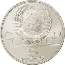 RUSSIA, 5 Roubles, 1979, KM #166, AU(55-58), Silver, 16.37