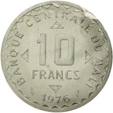 Coin, Mali, 10 Francs, 1976, Paris, ESSAI, MS(65-70), Aluminum, KM:E3
