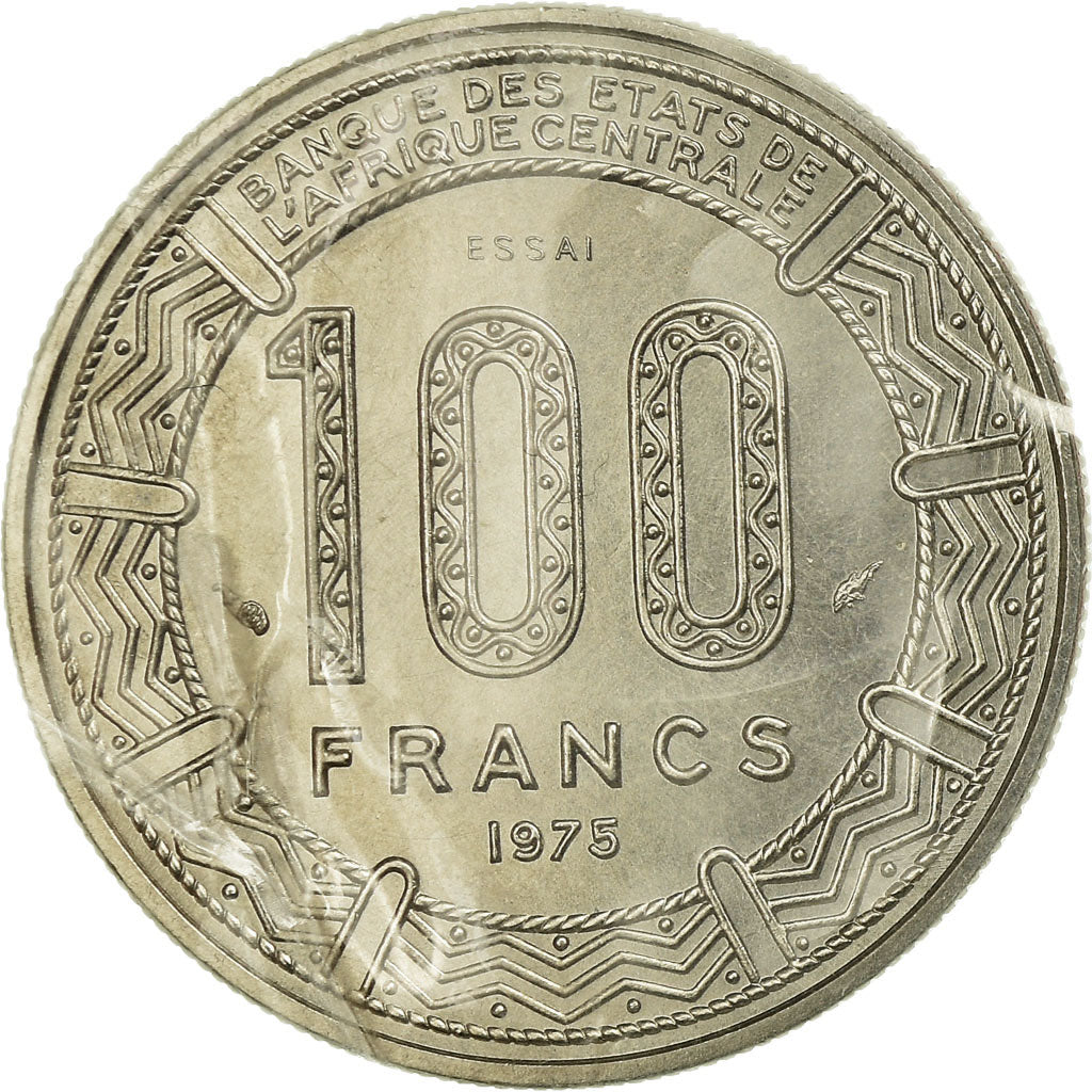 Moneda, Camerún, 100 Francs, 1975, Paris, ESSAI, FDC, Níquel, KM:E16