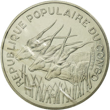 Coin, Congo Republic, 100 Francs, 1975, Paris, ESSAI, MS(65-70), Nickel, KM:E3