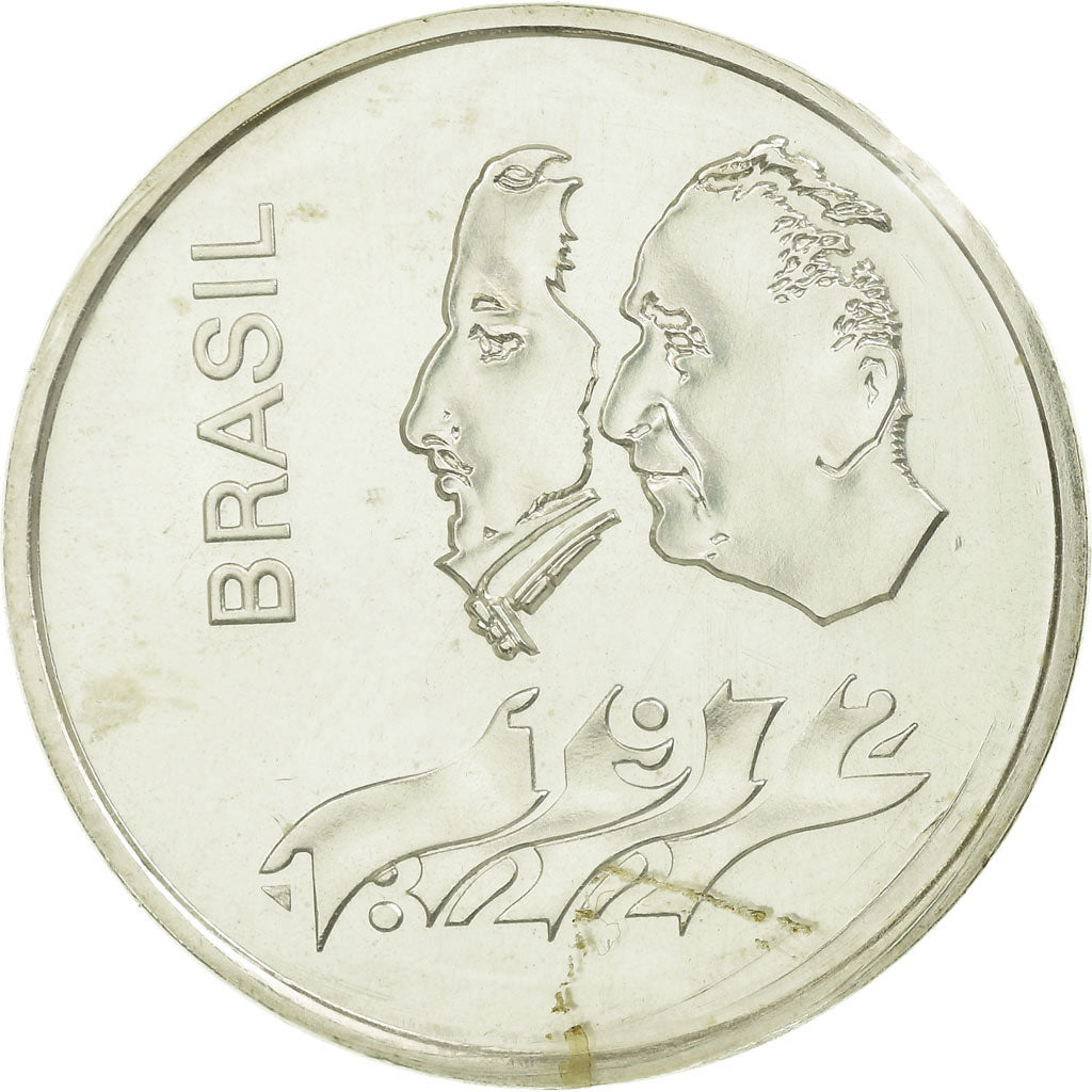 Coin, Brazil, 20 Cruzeiros, 1972, Paris, ESSAI, MS(65-70), Silver, KM:Pr6