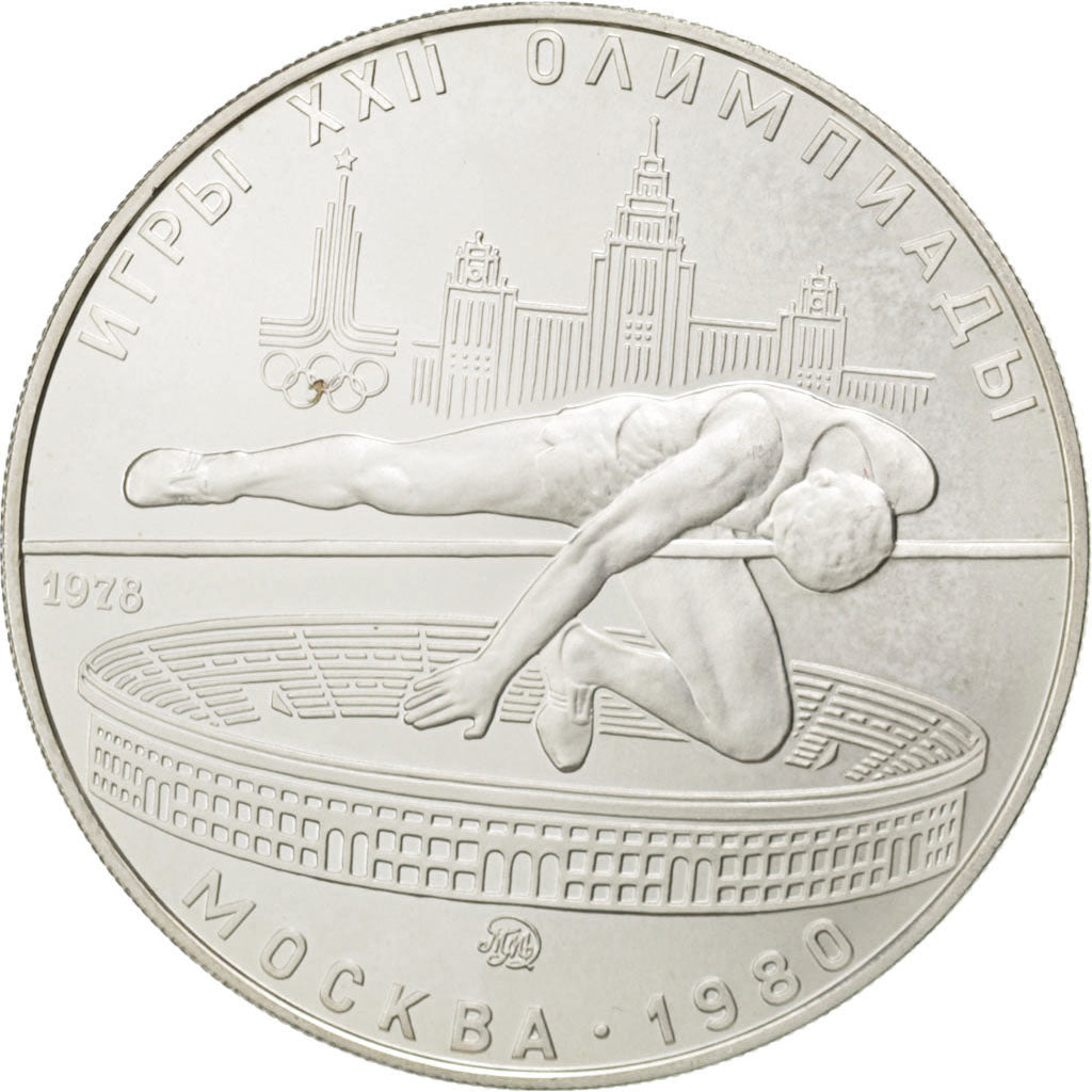 RUSSIA, 5 Roubles, 1978, KM #156, MS(63), Silver, 16.46