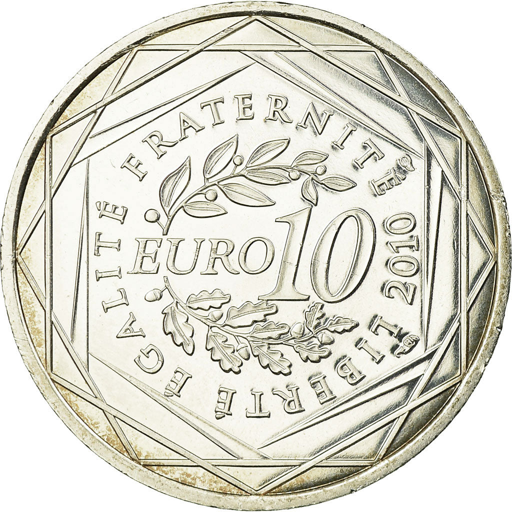 Frankreich, 10 Euro, Guyane, 2010, UNZ, Silber, Gadoury:EU399, KM:1654