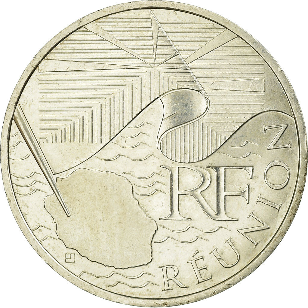 Francia, 10 Euro, Réunion, 2010, SPL-, Argento, Gadoury:EU399, KM:1669