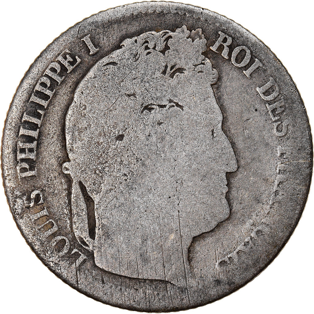 Monnaie, France, Louis-Philippe, Franc, 1847, Paris, B, Argent, Gadoury:453