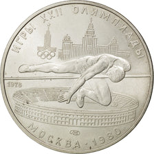 RUSSIA, 5 Roubles, 1978, KM #156, AU(55-58), Silver, 16.32