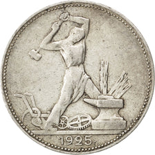 Russia, 50 Kopeks, 1925, BB, Argento, KM:89.2