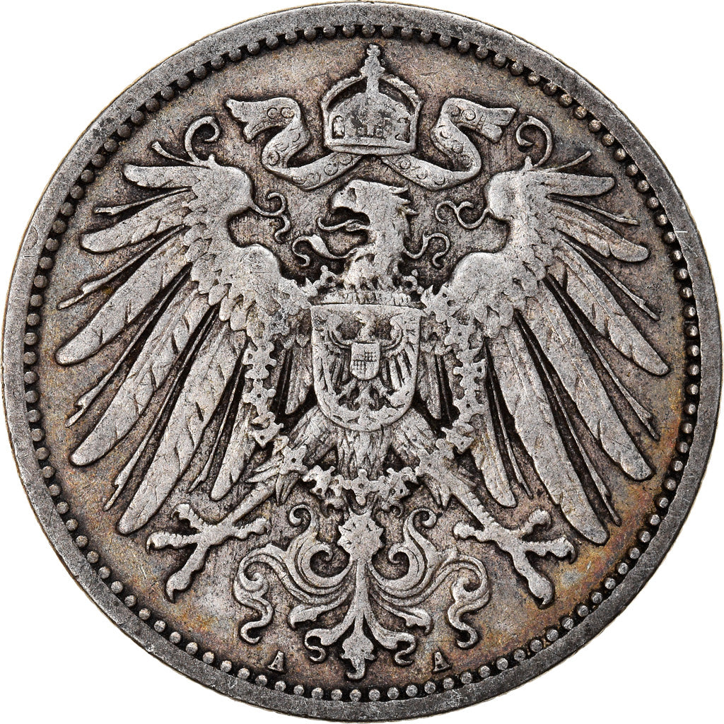 Coin, GERMANY - EMPIRE, Wilhelm II, Mark, 1900, Berlin, AU(50-53), Silver, KM:14