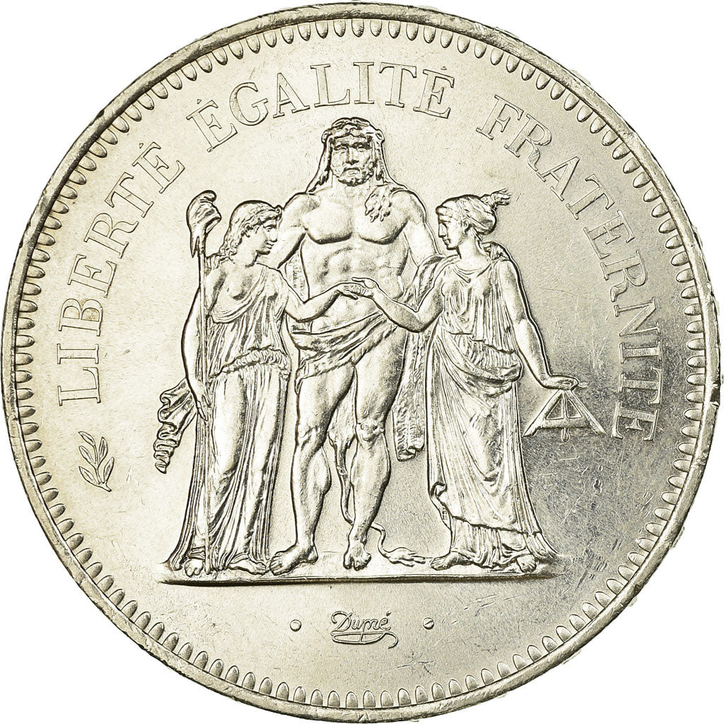 Moneta, Francia, Hercule, 50 Francs, 1978, Paris, SPL-, Argento, KM:941.1