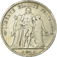 Coin, France, Hercule, 5 Francs, 1875, Paris, VF(30-35), Silver, KM:820.1