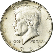 Coin, United States, Kennedy Half Dollar, Half Dollar, 1964, U.S. Mint