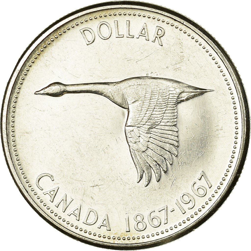 Monnaie, Canada, Elizabeth II, Dollar, 1967, Royal Canadian Mint, Ottawa, TTB