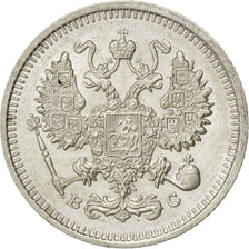 RUSSIA, 10 Kopeks, 1915, KM #20a.3, AU(55-58), Silver, 1.77