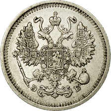 Coin, Russia, Nicholas II, 10 Kopeks, 1912, MS(63), Silver, KM:20a.2