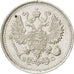 RUSSIA, 10 Kopeks, 1915, KM #20a.3, AU(55-58), Silver, 1.72