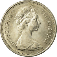 Moneta, Gran Bretagna, Elizabeth II, 5 New Pence, 1971, BB+, Rame-nichel, KM:911