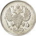 RUSSIA, 10 Kopeks, 1915, KM #20a.3, MS(65-70), Silver, 1.83